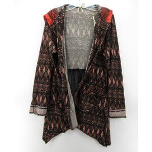 BKE Buckle Sweater Medium Open Cardigan Tunic Tribal Southwestern